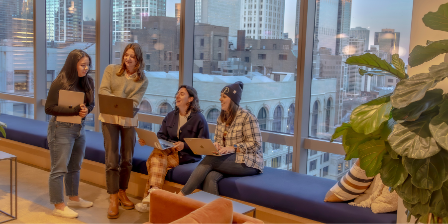 Women at Telegraph working together